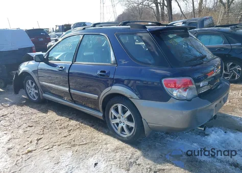 2006 Subaru Impreza Outback Sport z USA, uszkodzony, nr VIN JF1GG68636H805058